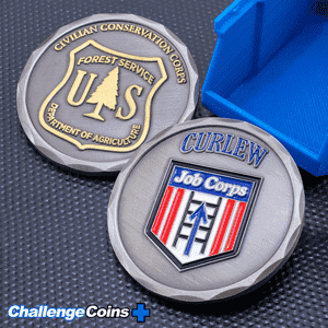 Civilian-Conservation-Corps-Department-of-Agriculture-Dual-plated-custom-coin
