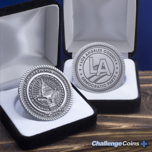 Joe Biden and Kamala Harris LA Democratic Party coin