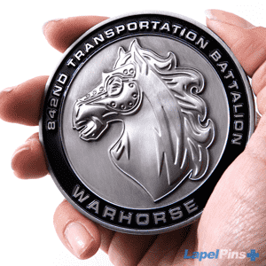 3D Challenge Coin oversized lapel pins plus
