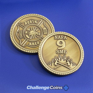 NAFA Firefighter coin - rope - die struck