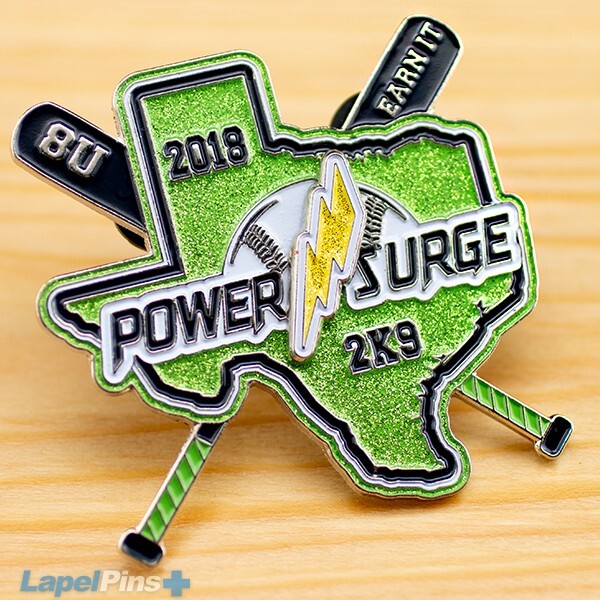 Power Surge Glitter Pin