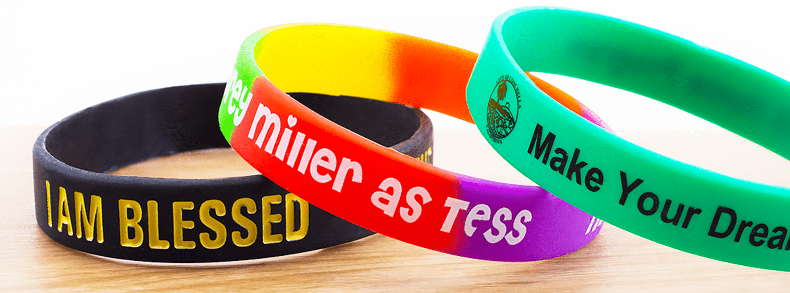 Custom Rubber Wristbands & Silicone Bands