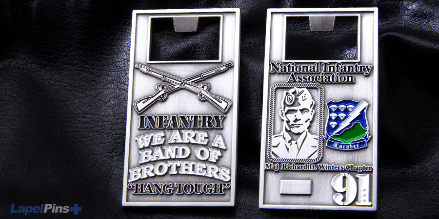 National Infantry Bottle Opener Challenge Coins