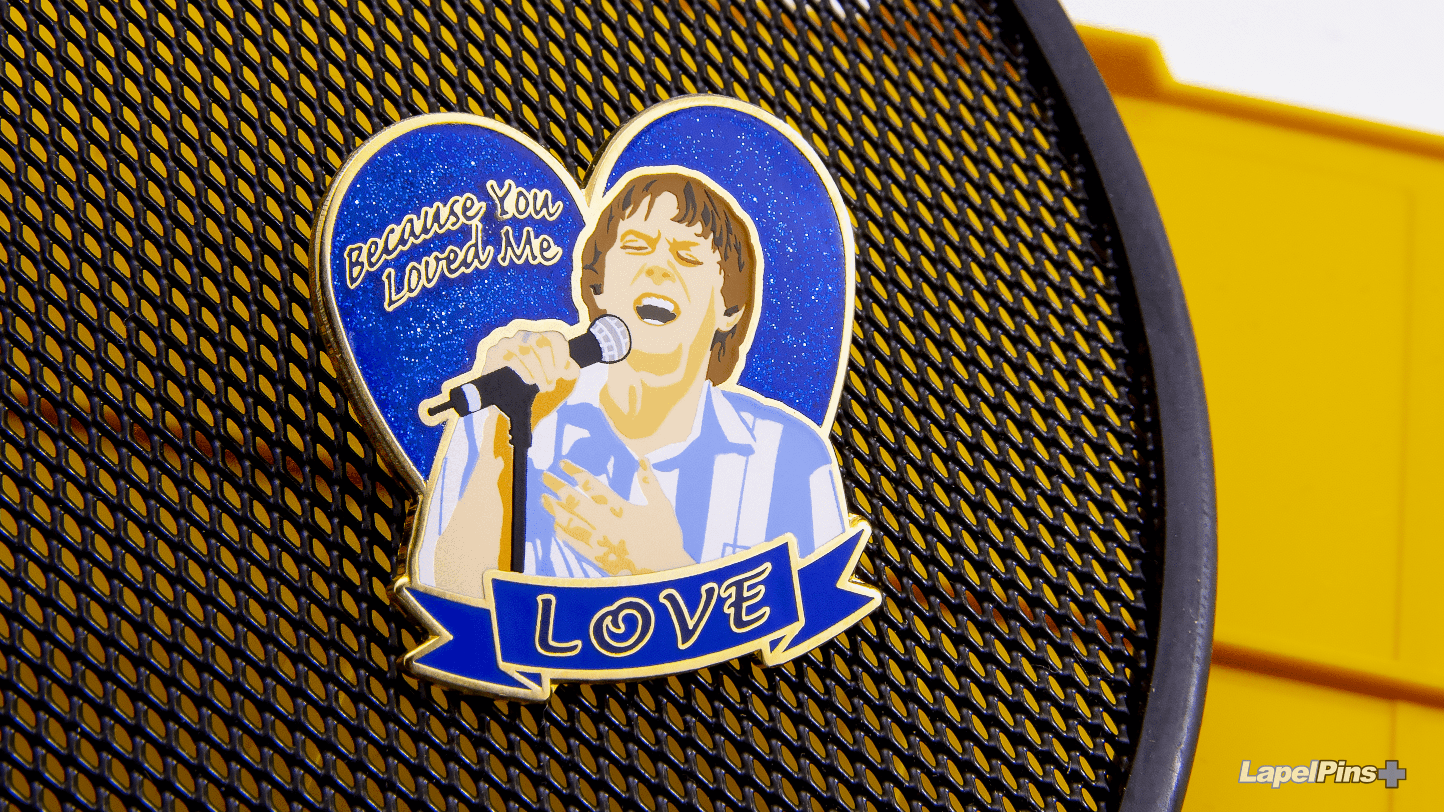 Because you loved me - glitter - silk screen