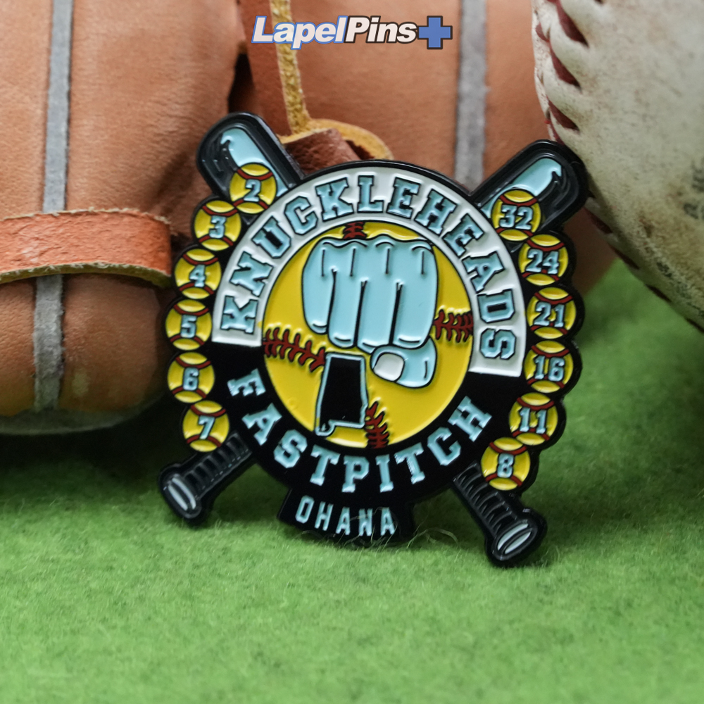 Knuckleheads Fastpitch Trading Pin