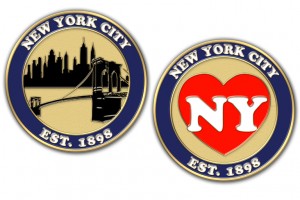Create Custom New York City, NY Challenge Coins