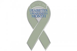 Custom National Diabetes Month Awareness Lapel Pins