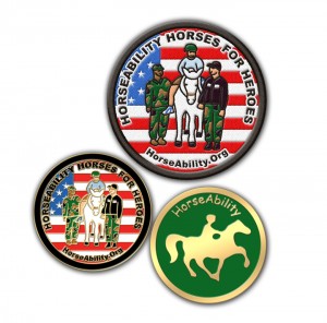 Non-Profit’s Riding Program is Fondly Remembered with Custom Name Patch and Challenge Coins